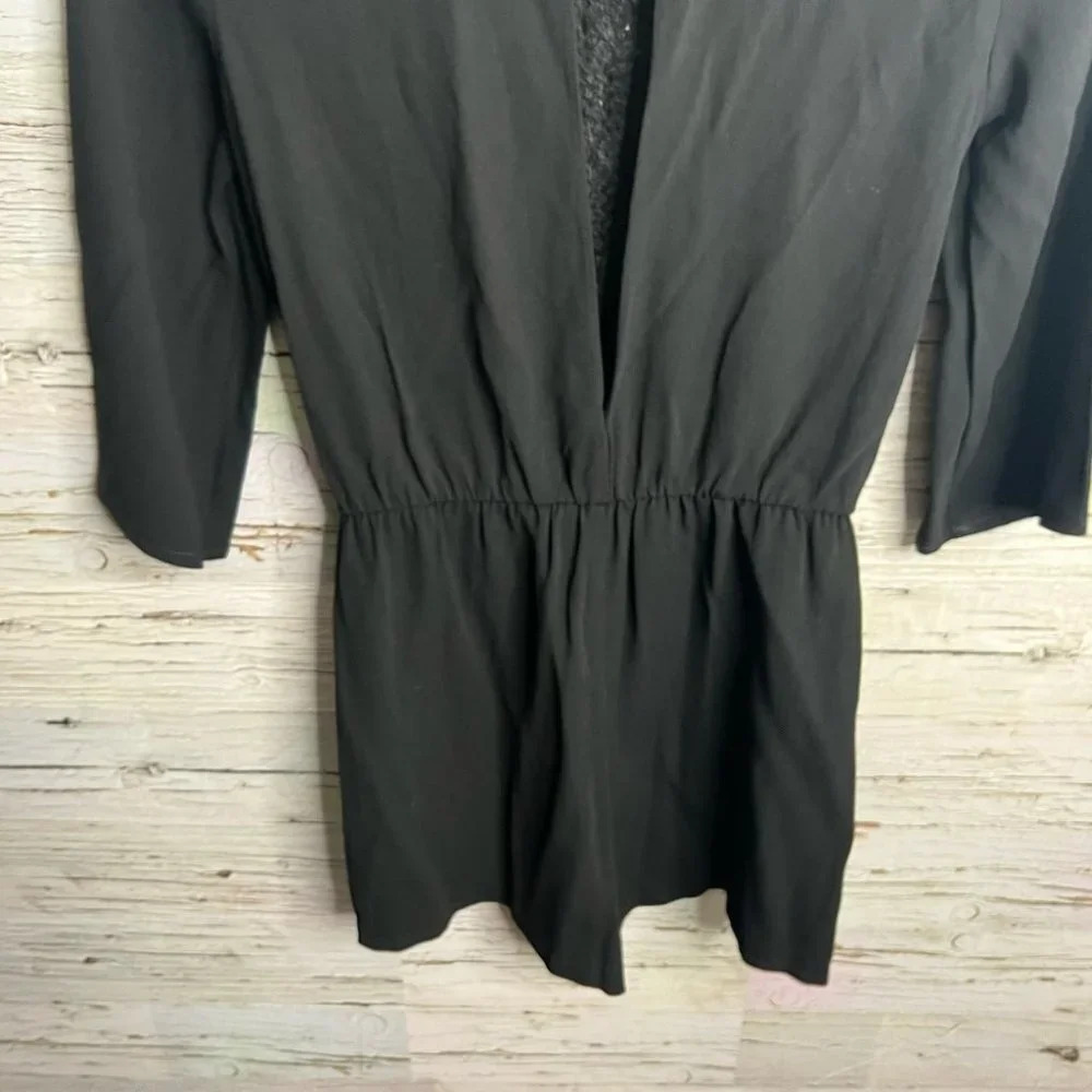 H&M black romper lace size 4 - Picture 3 of 4